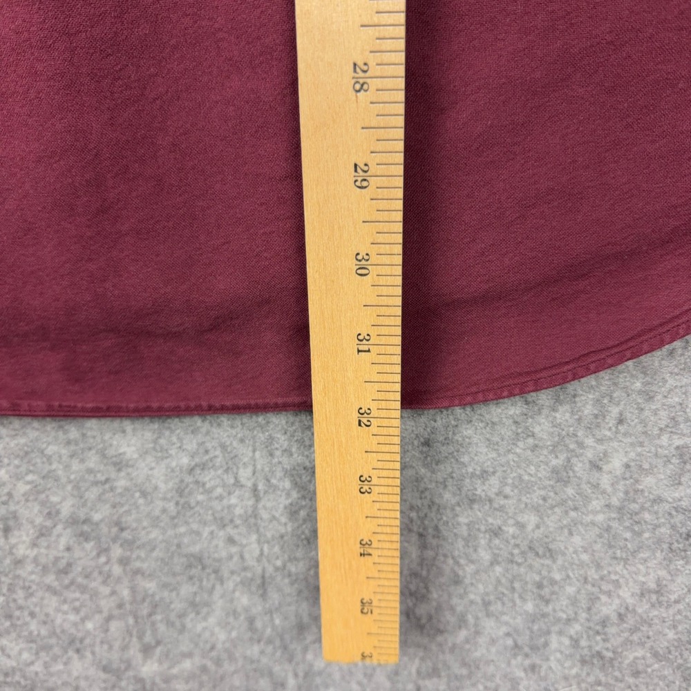 Ralph Lauren Shirt Mens XL Maroon Red Long Sleeve Pony Logo Button Down Cotton - Picture 9 of 11